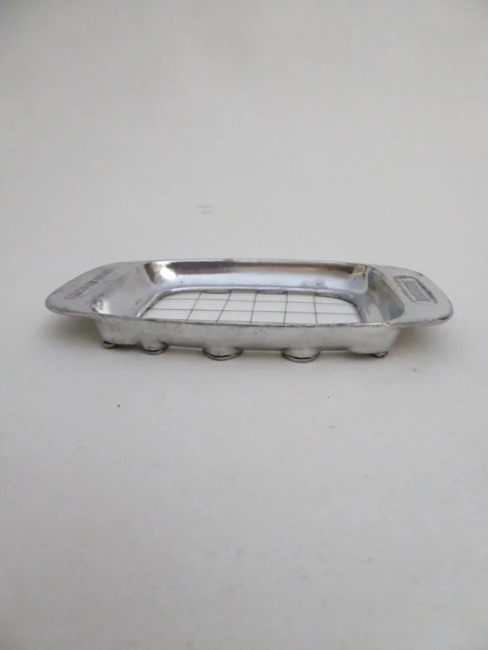 VINTAGE HAND HELD FRENCH FRY CUTTER FAIRGROVE BRAND METAL WIRE